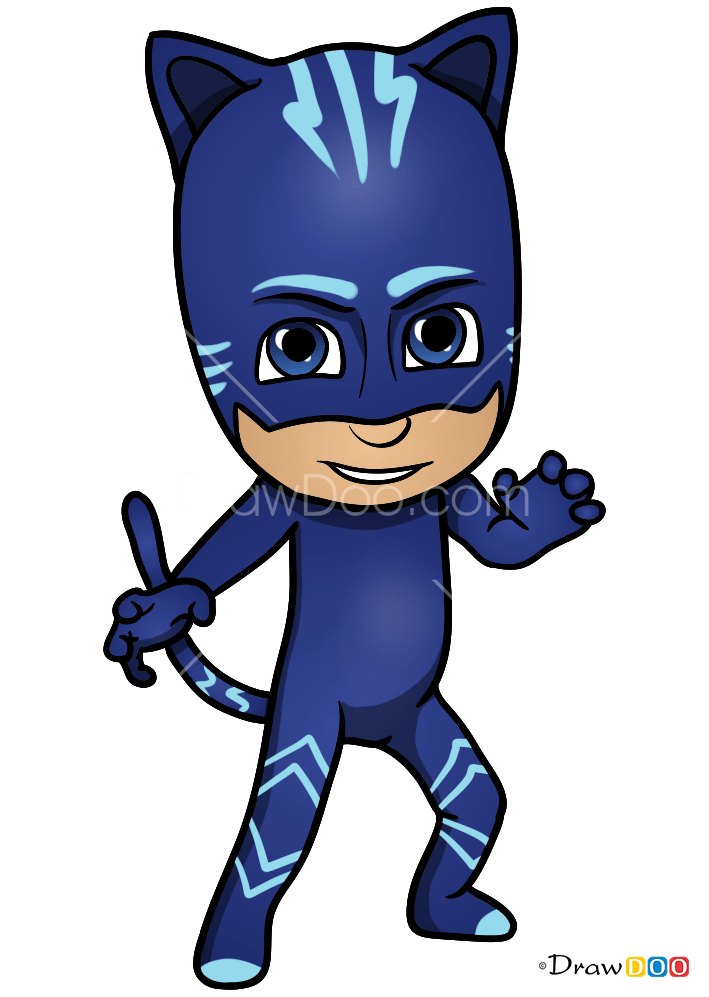 How to Draw Catboy, PJ Masks